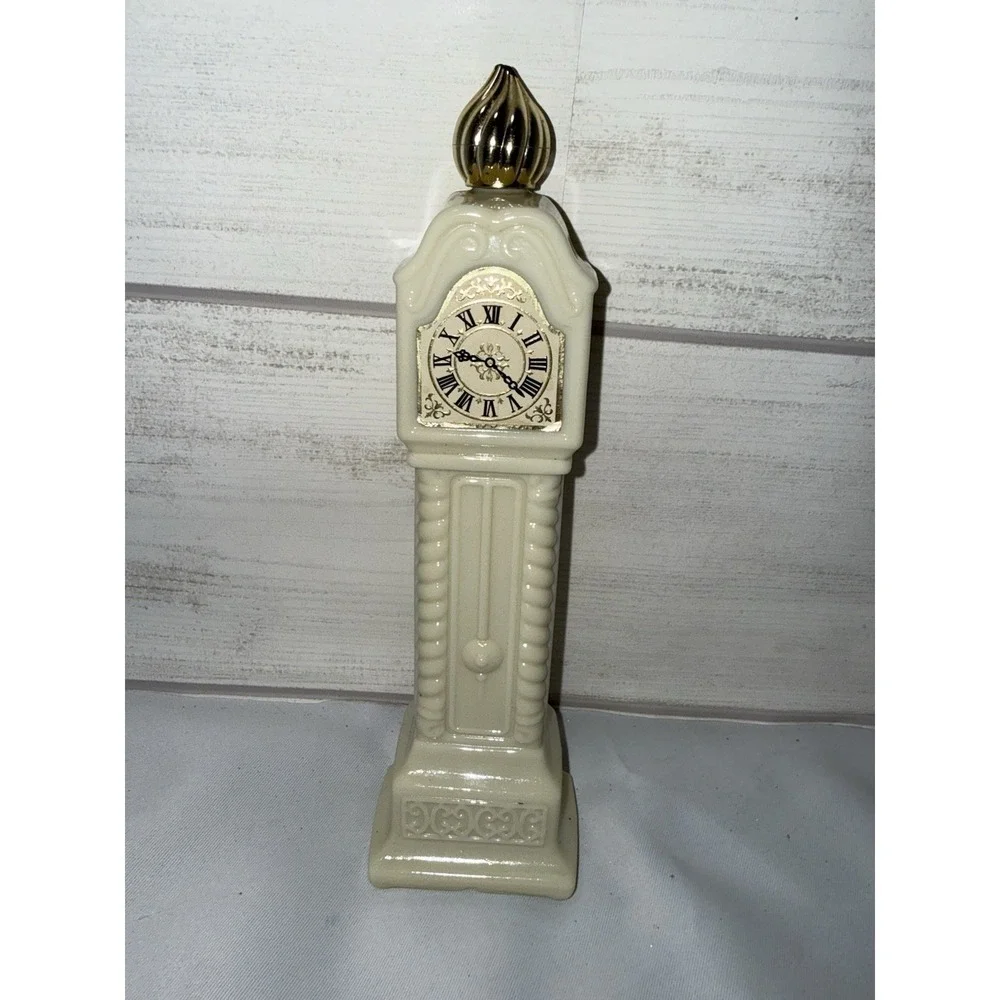 Avon Vintage Cologne Bottle - Ivory Grandfather Clock